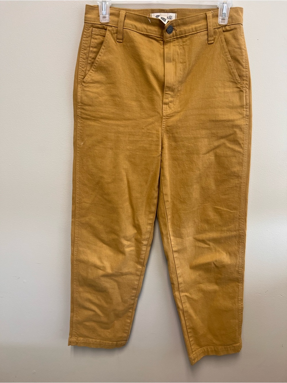 Madewell Mustard cropped pants